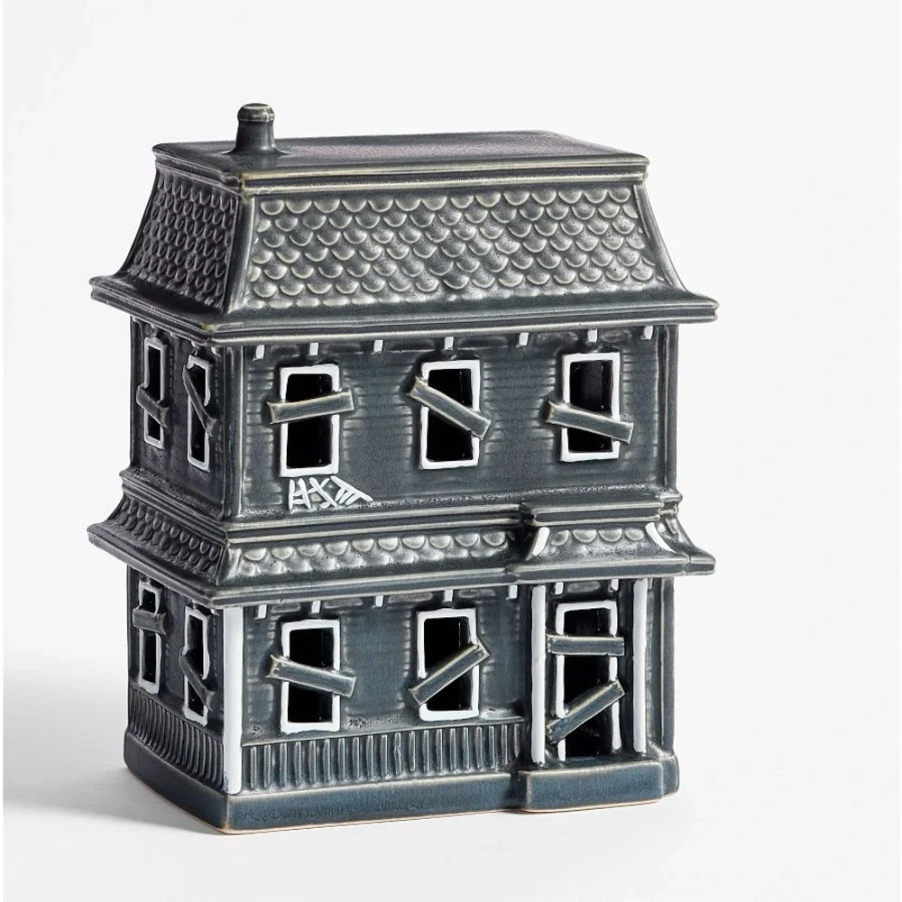 Pottery Barn Ceramic Haunted Medium House BNIB